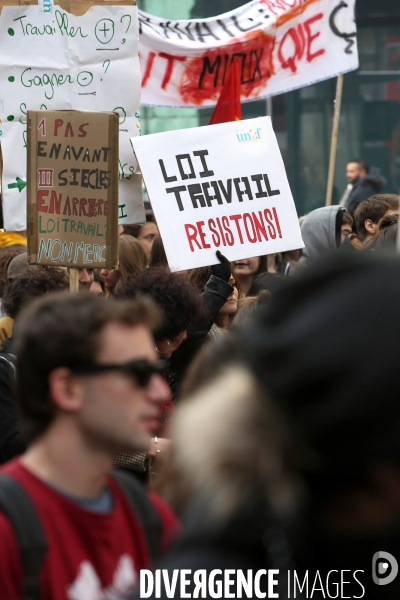 Manifestation contre la Loi El Khomri