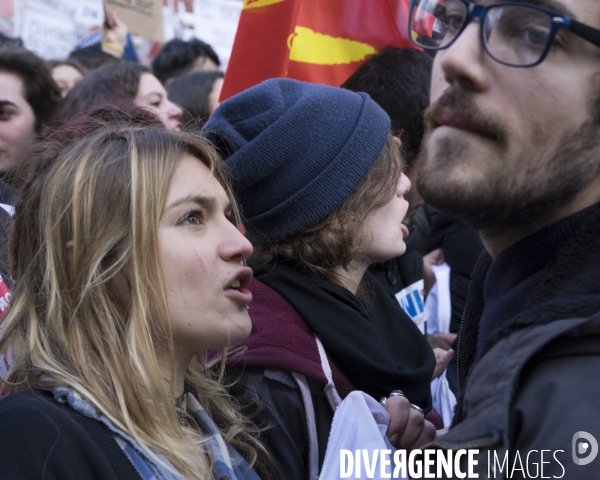 Manifestation contre le projet de loi travail