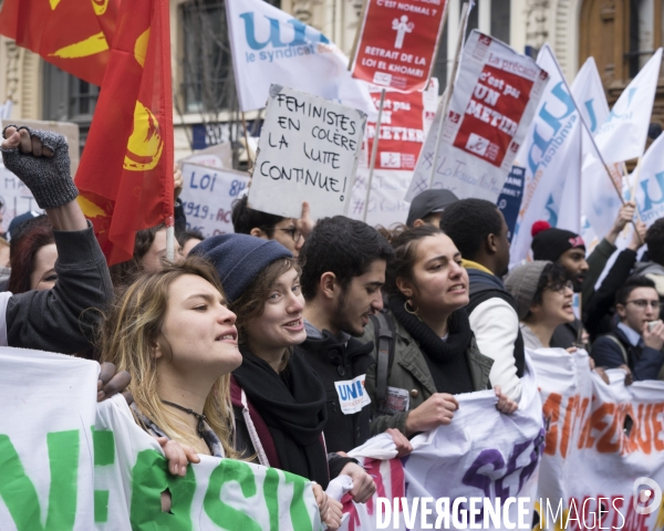 Manifestation contre le projet de loi travail