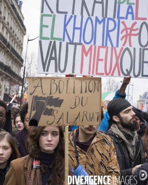 Manifestation contre le projet de loi travail