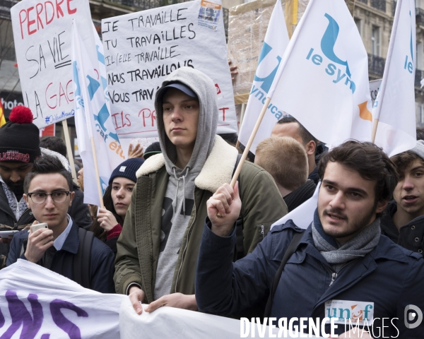 Manifestation contre le projet de loi travail