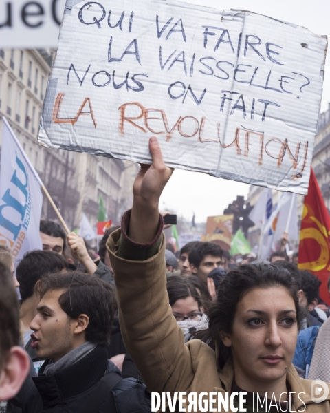 Manifestation contre le projet de loi travail