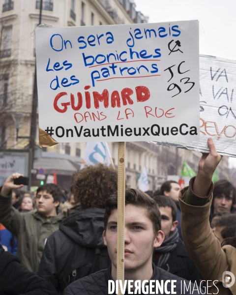 Manifestation contre le projet de loi travail