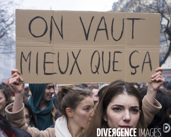 Manifestation contre le projet de loi travail