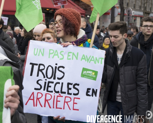 Manifestation contre le projet de loi travail