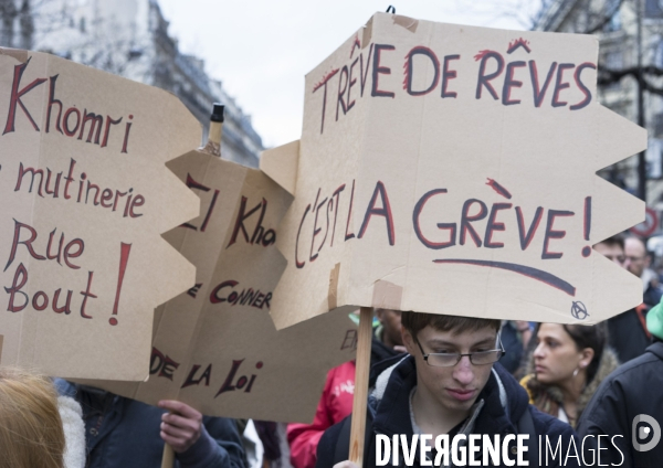 Manifestation contre le projet de loi travail