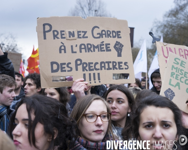 Manifestation contre le projet de loi travail