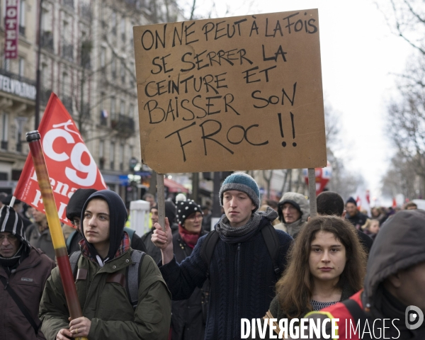 Manifestation contre le projet de loi travail