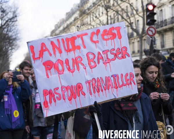 Manifestation contre le projet de loi travail