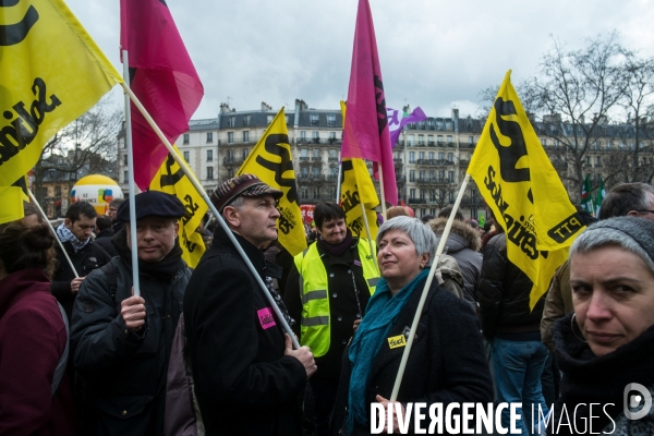 Manifestation contre la loi  travail-El-Khomri 