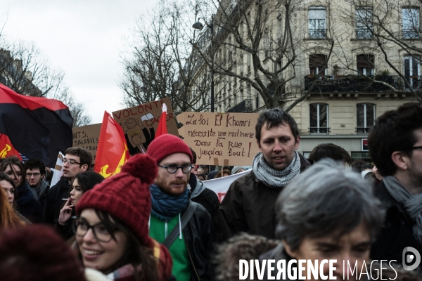 Manifestation contre la loi  travail-El-Khomri 