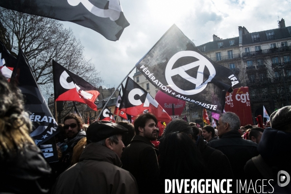 Manifestation contre la loi  travail-El-Khomri 