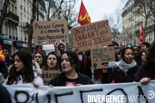 Manifestation contre la loi  travail-El-Khomri 