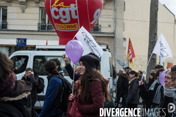 Manifestation contre la loi  travail-El-Khomri 
