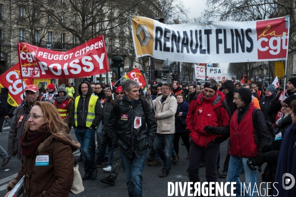 Manifestation contre la loi  travail-El-Khomri 