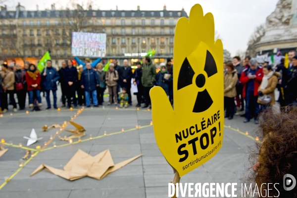 Rassemblement en hommage aux victimes de la catastrophe nucleaire de Fukushima