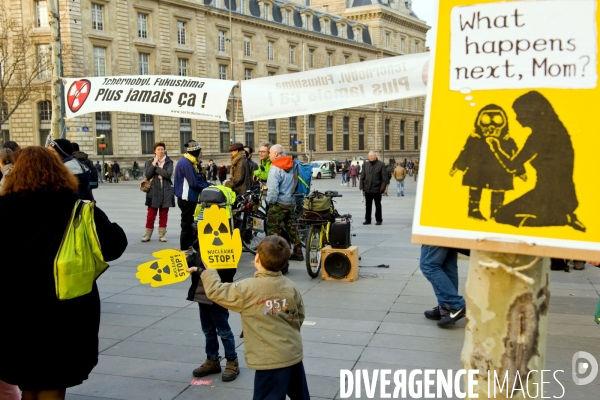 Rassemblement en hommage aux victimes de la catastrophe nucleaire de Fukushima