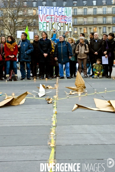 Rassemblement en hommage aux victimes de la catastrophe nucleaire de Fukushima