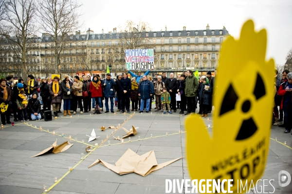 Rassemblement en hommage aux victimes de la catastrophe nucleaire de Fukushima