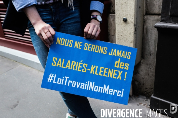 Loi el khomeri - action du fnj devant le ministere