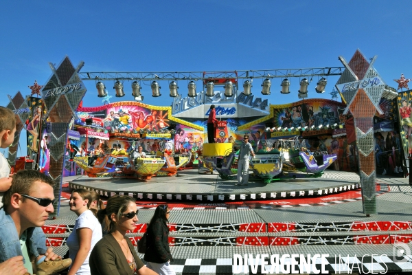 Lille.La foire aux maneges a lieu chaque annee au champ de Mars