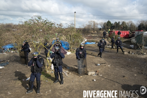 Démantèlement de la zone sud de la Jungle.