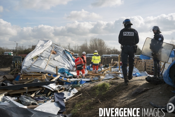 Démantèlement de la zone sud de la Jungle.