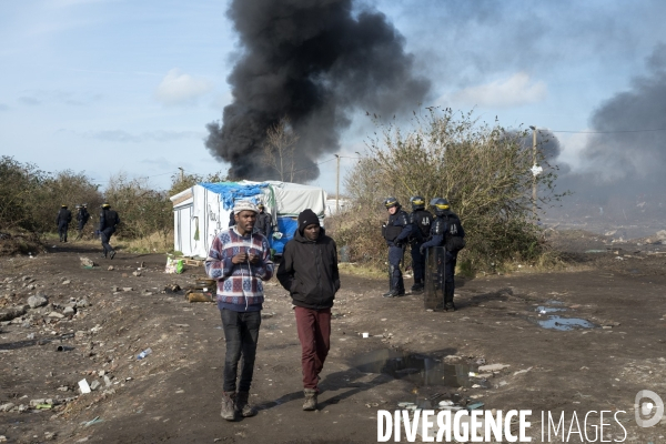 Démantèlement de la zone sud de la Jungle.