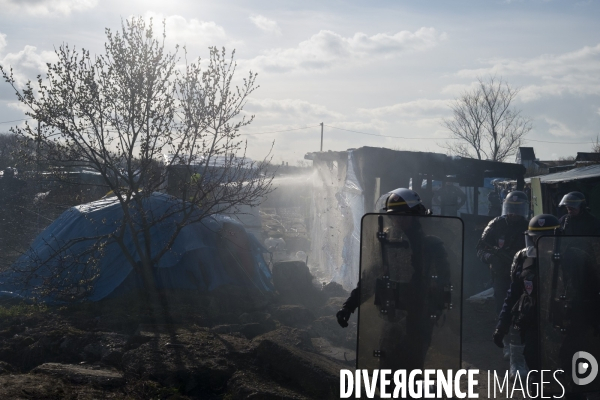 Démantèlement de la zone sud de la Jungle.