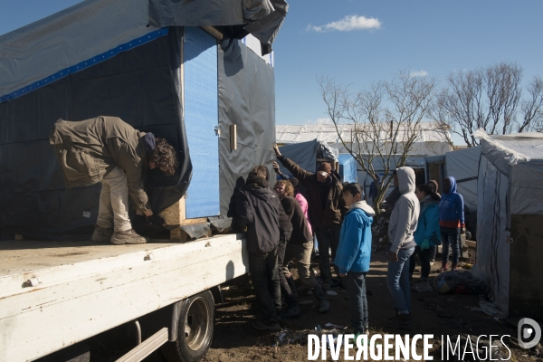 Démantèlement de la zone sud de la Jungle.