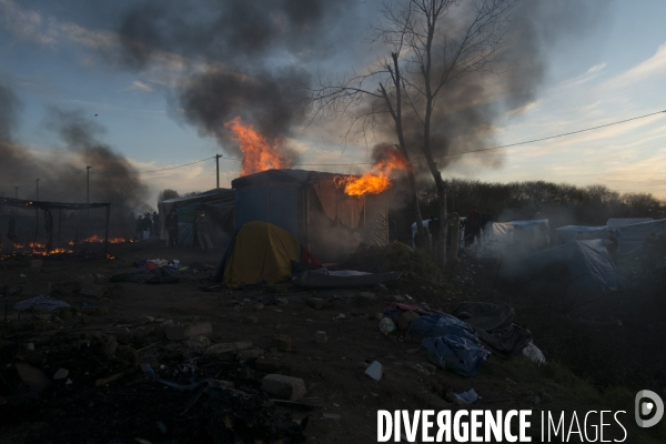 Démantèlement de la zone sud de la Jungle.