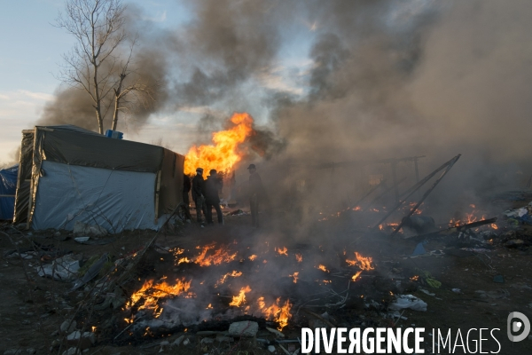 Démantèlement de la zone sud de la Jungle.