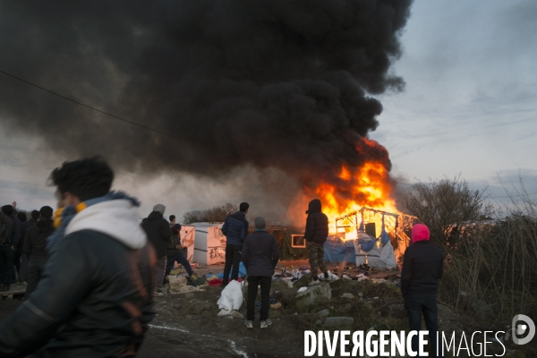 Démantèlement de la zone sud de la Jungle.