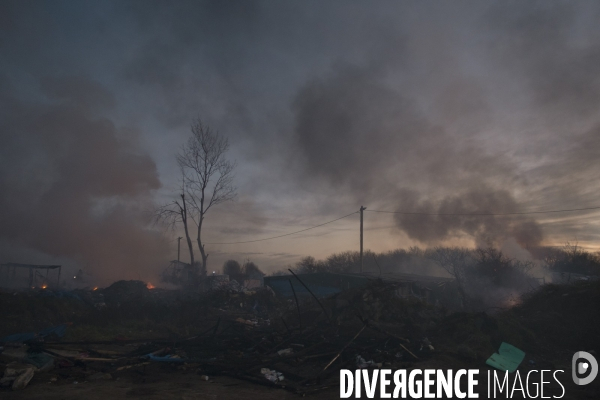 Démantèlement de la zone sud de la Jungle.