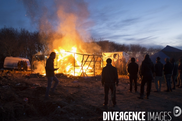 Démantèlement de la zone sud de la Jungle.