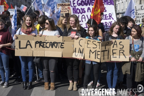 Manifestation contre le projet de loi travail