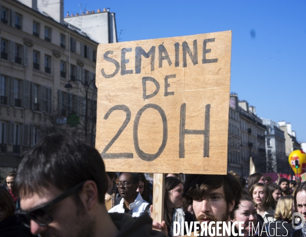 Manifestation contre le projet de loi travail