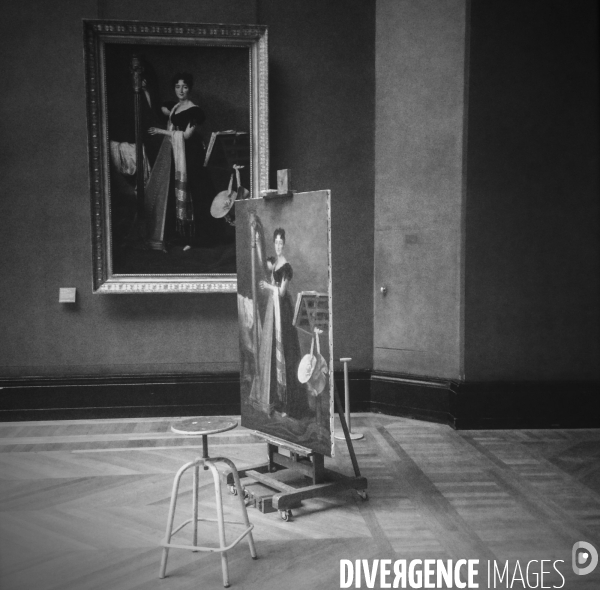 Ballades en N/B au musée du Louvre - Été 2015  (photos réalisées à l Iphone)
