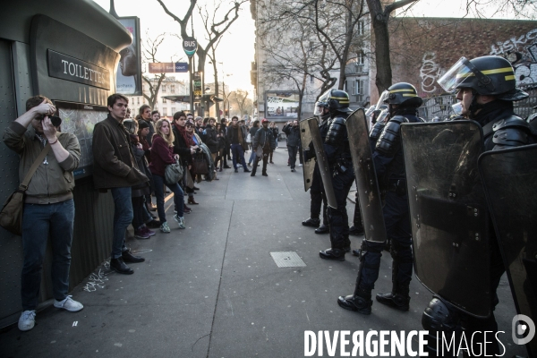 Loi El-Khomri : Echauffourées à l université Paris-I Tolbiac