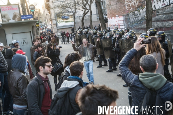 Loi El-Khomri : Echauffourées à l université Paris-I Tolbiac