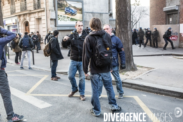 Loi El-Khomri : Echauffourées à l université Paris-I Tolbiac