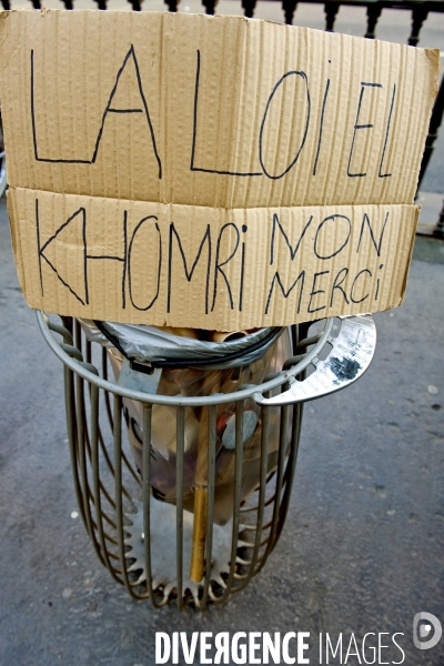 Manifestation des etudiants et lyceens contre la loi El Khmori.