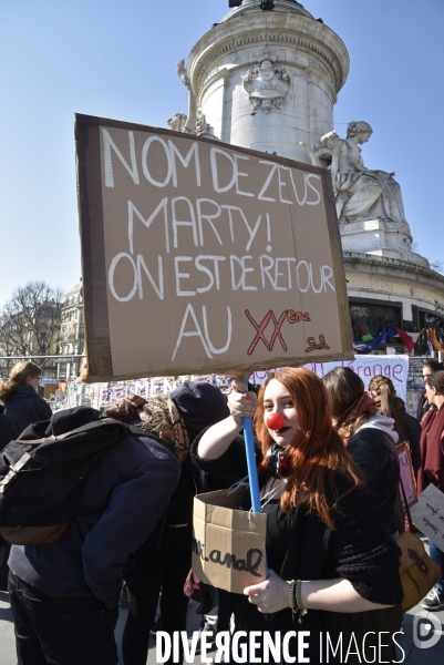 Mobilisation lycéenne et étudiante contre le projet de la loi Travail El Khomri.