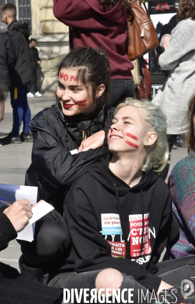 Mobilisation lycéenne et étudiante contre le projet de la loi Travail El Khomri.