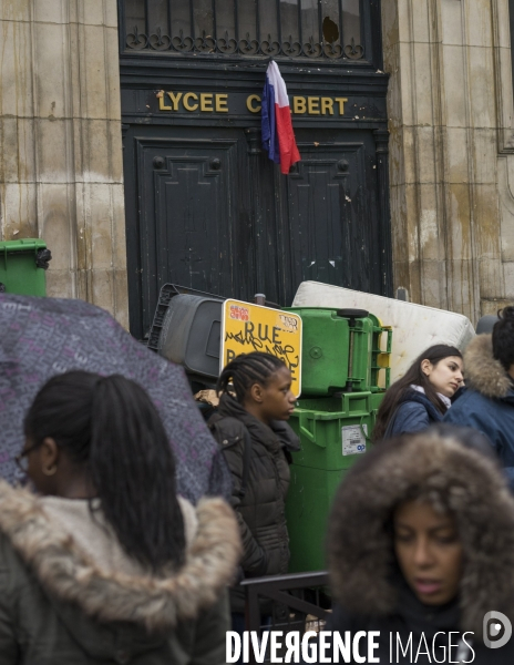 Paris nord, Lycée Colbert en grève