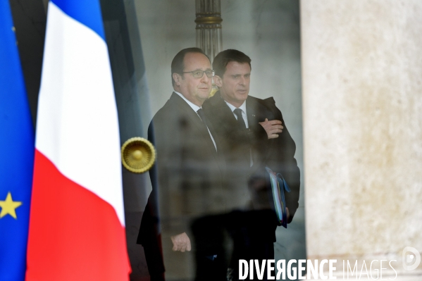 François Hollande avec Manuel Valls