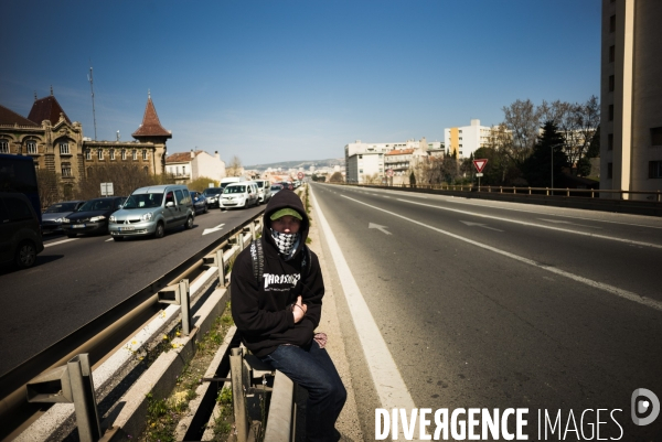 Manifestation étudiante contre la loi el khomri à Marseille