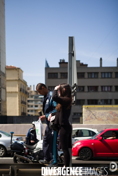 Manifestation étudiante contre la loi el khomri à Marseille