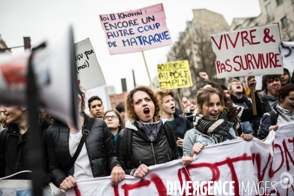 Loi El-Khomri : Manifestation du 24 mars 2016