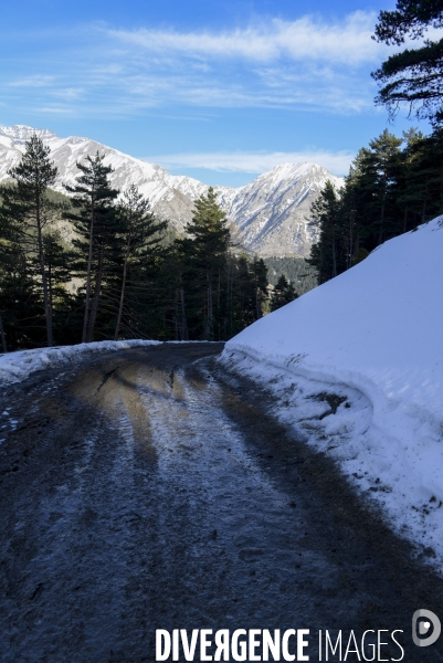 Chemin du Recueillement sur le site du crash de la Germanwings 1 an après.